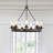 9 - Light Dimmable Wagon Wheel Chandelier