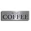 «But First Coffee I» par Lettered & Lined, art mural en métal-1361723895