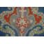 Tapis traditionnel bleu rétro 10 x 13