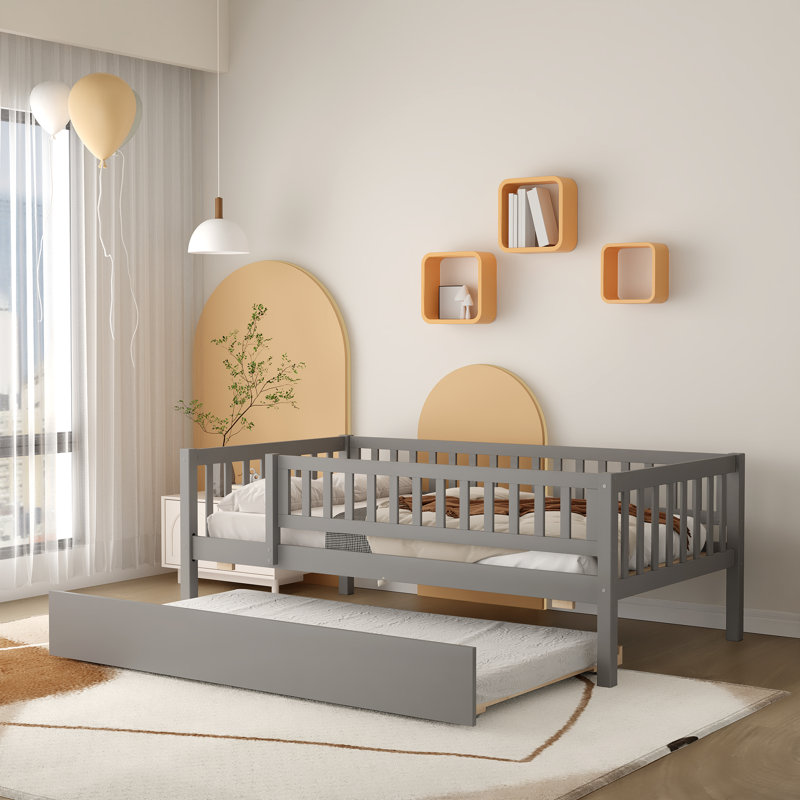 Lit de jour simple avec couchette Miesner, gris