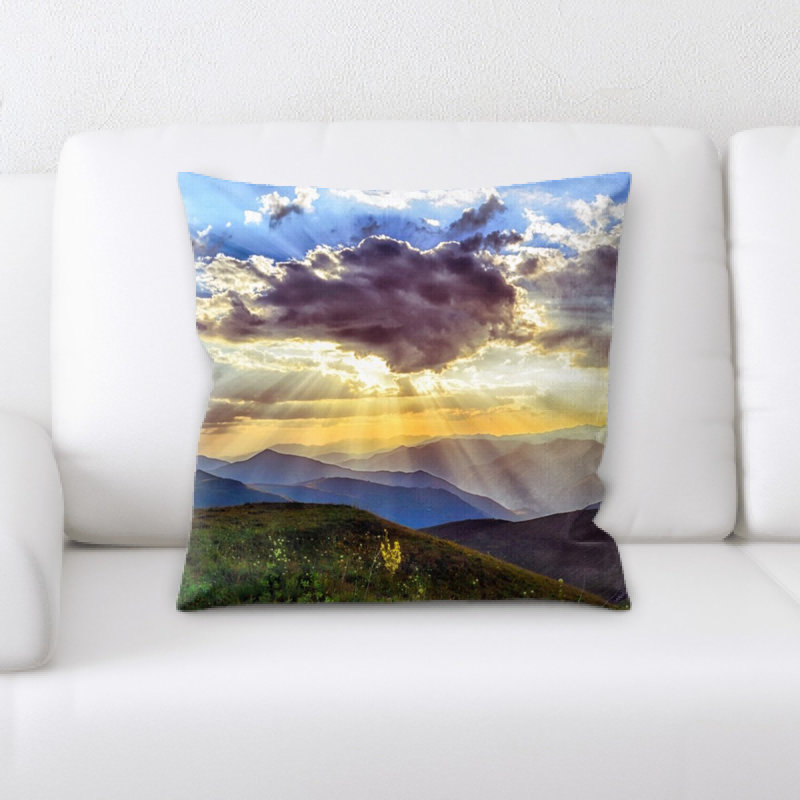 Coussin coucher de soleil