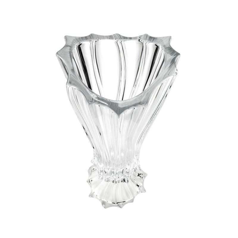 Stallworth Crystal Table Vase, Clear, 14.5" H x 7.5" W x 7.5" D