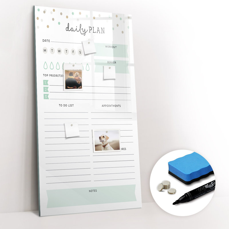 Magnetic Glass Dry Erase Board