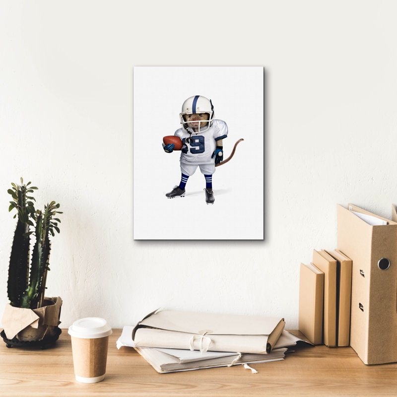  «Mouse Football» par John Hovenstine, art mural sur toile, 12 po x 16 po