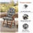  Adirondack Chair Cushion High Back Tufted Outdoor Seat Cushion 48X21x4 Inch Waterproof Patio Furniture Cushion For Rocking Chairs, UV Fade Resistant Garden Cushion,Floral-1639851130