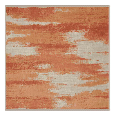 Tapis abstrait lavable à la machine