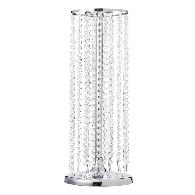 Crystal Tall Vase Table Centerpiece
