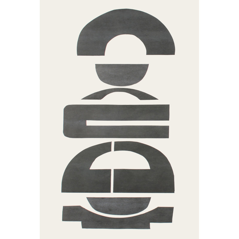 Neutral Totems IX by Rob Delamater - Wrapped Canvas Painting, 46cm H x 30cm W