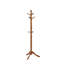 Rubberwood Freestanding 10 - Hook Coat Rack