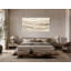 Tableau panoramique sur toile tendue « Silent Taupe Hills »-1300258661