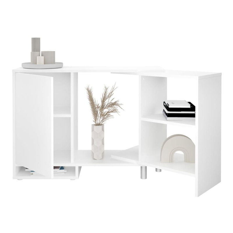 Kulju FMD Modular Corner Storage Unit with Open Shelf 