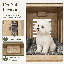 Mobilier moderne pour cage de chien, table d'appoint en bois pour petits chiens avec prise de courant, table de bout pour cage d'animal, armoire pour chenil d'intérieur