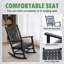 Chaise Adirondack à bascule en plastique Hdpe Kacyn