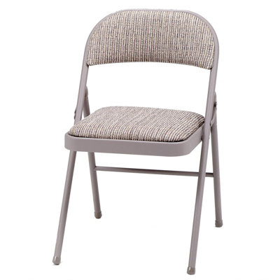 Chaise pliante rembourrée en tissu de luxe Hershel Sudden Comfort pour la maison, l'extérieur et le bureau