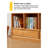 Minimalist Solid Wood Open Bookshelf with Drawers