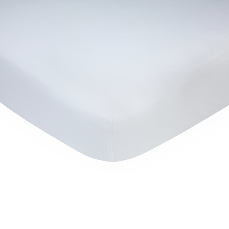 Drap-housse uni pour lit de bébé, Blanc