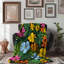 Couverture de sherpa de qualité supérieure Tropical Spring Oasis - 1 pièce-869832803