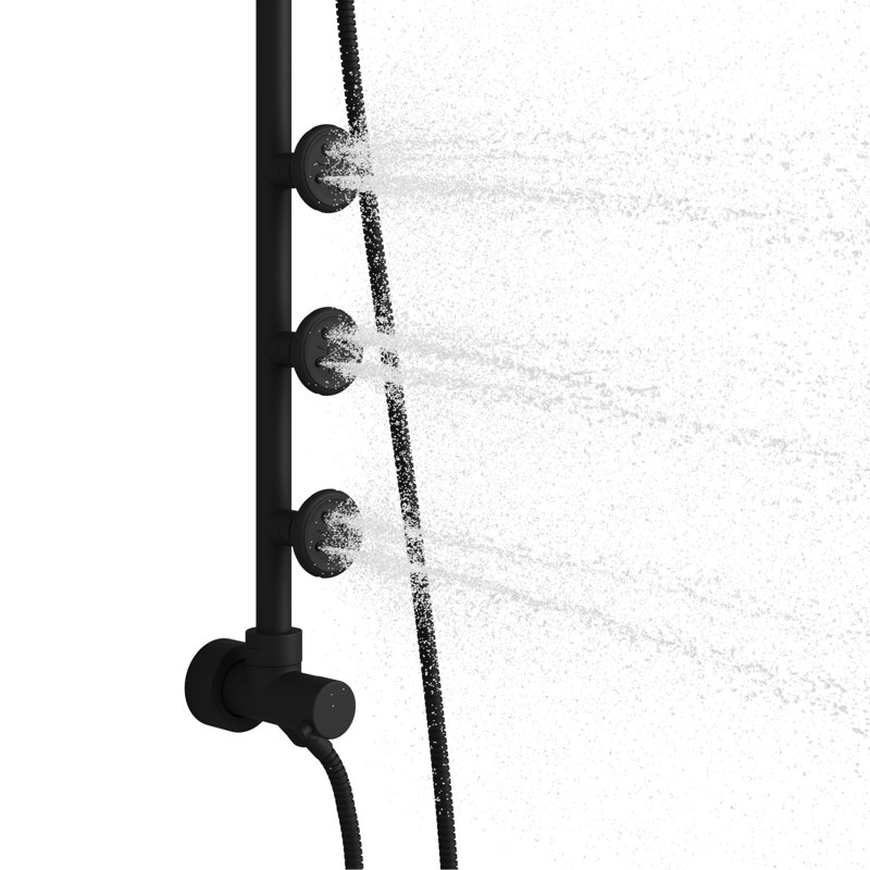 Système de douche Lanikai ShowerSpa, Noir mat