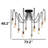 Adjustable Height Metal Body 10 Lights Chandelier