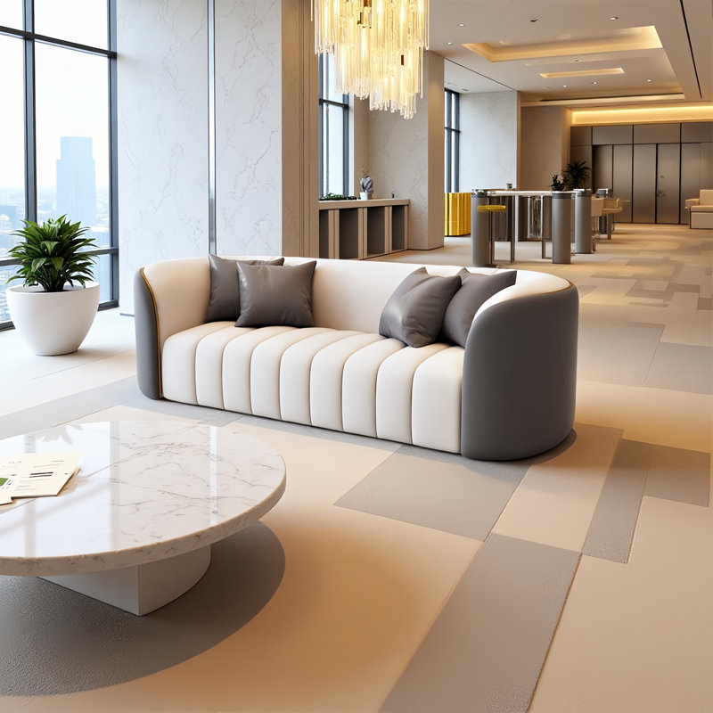 Grey Business Double-Seater Reception Sofa