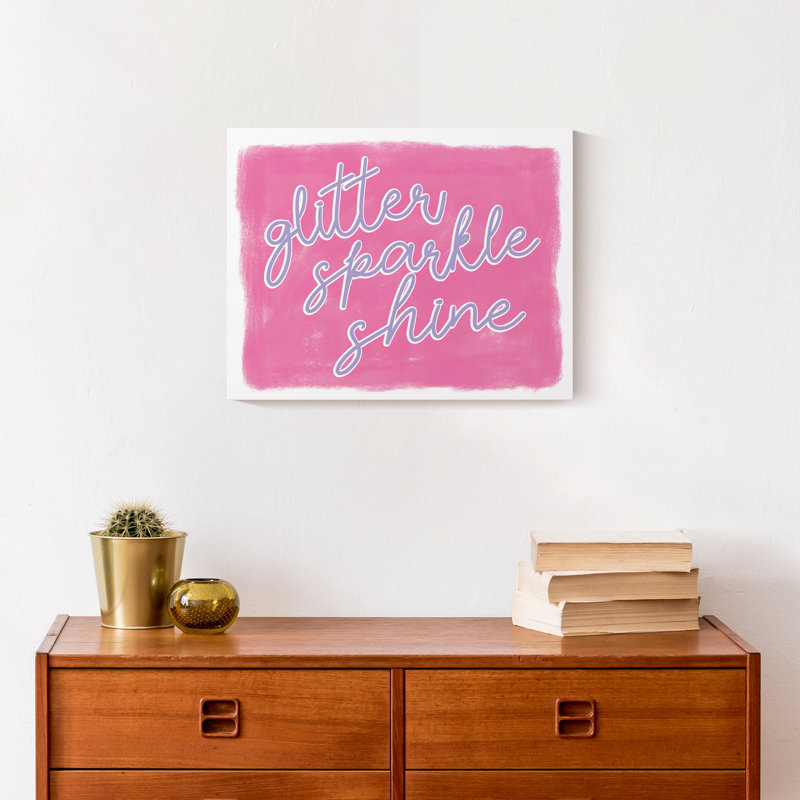 Glitter Sparkle Shine Print On Canvas; 3BD309AF44944C5FBBB5CFD37F8BC701 Square, 16" H x 16" W x 1.25" D