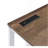 Walnut And White Writing Desk With USB Port-1793739280