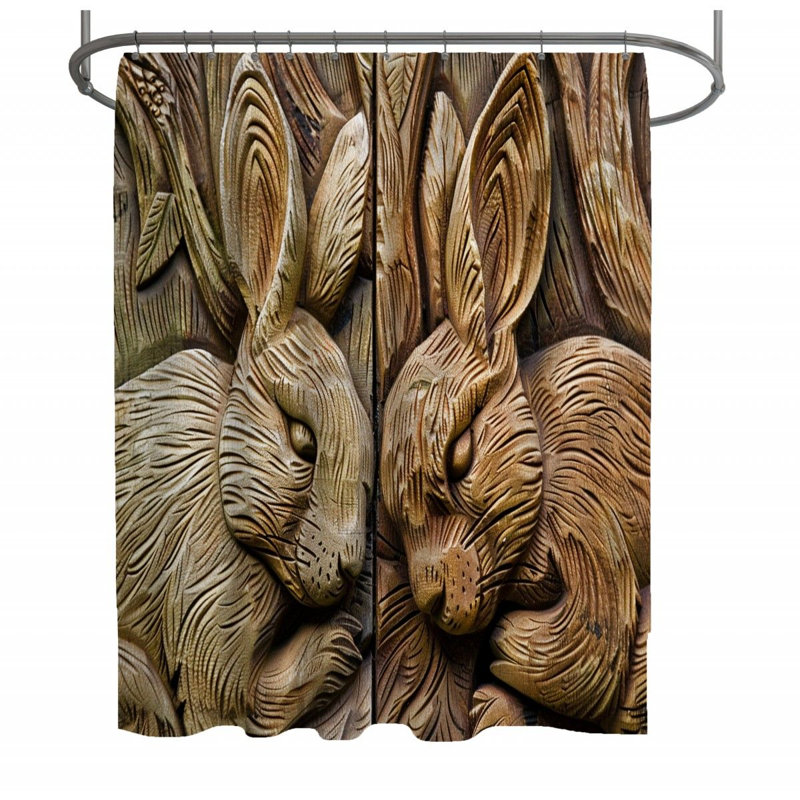 Benjaminas Shower Curtain, 93"H x 70"W