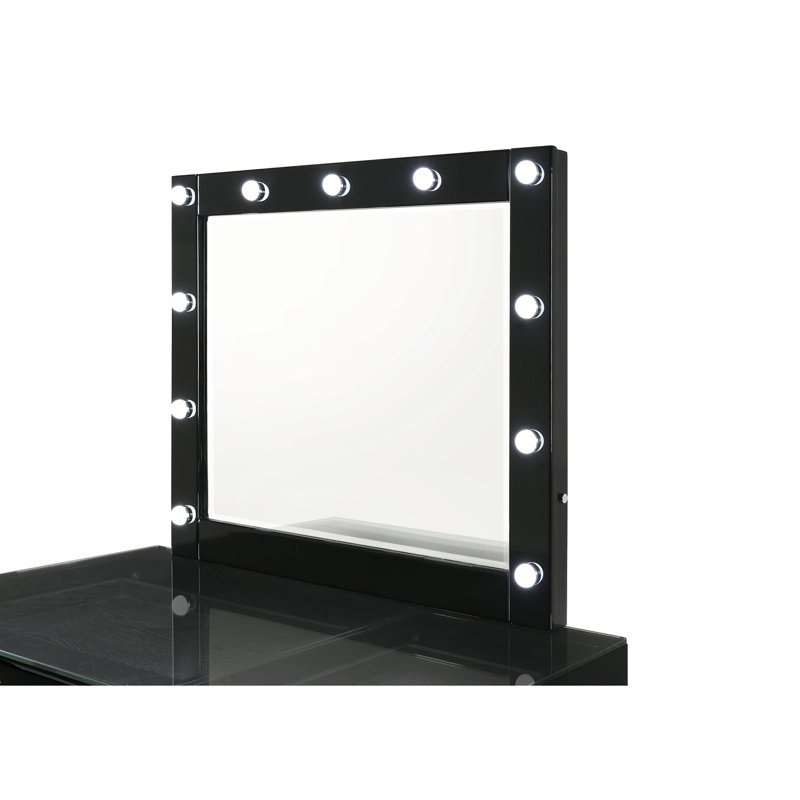 Ensemble de meuble-lavabo 3 pièces noir, Noir