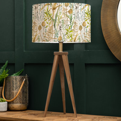 Aratus Wood Tripod Lamp