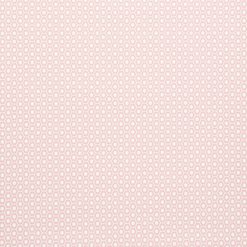 Papier peint Schumacher x Studio Bon Queen B, Rose