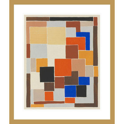 «Plate 36 from the portefeuille Compositions Colors Ideas» par Sonia Delaunay - Estampe numérique