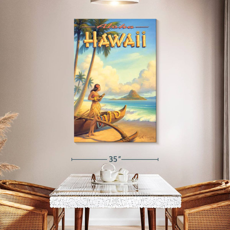 Gillard Aloha Hawaii V, 51" H x 34" W
