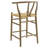 Amish Wood Bar Stool In Teak-108891646-108891644