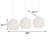 Darus 3 - Light White Kitchen Island Pendant