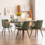 Chaise d'appoint sans accoudoirs moderne avec dossier en métal et pieds en métal-784024225