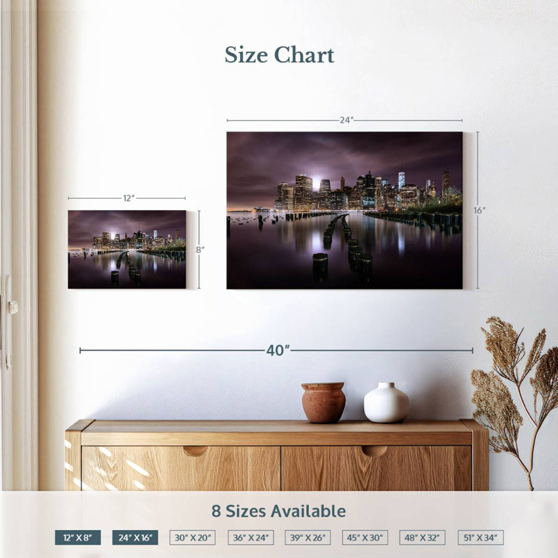 Sirci Manhattan Night, H 16 po x l 24 po