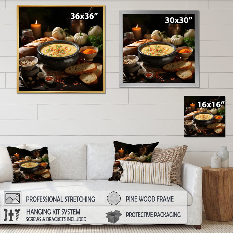 Hearty Soup II sur impression sur toile, Toile tendue, H 24 po x l 24 po x P 1 po