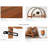 70.8" 5-Tier Modern Brown Arched Open Bookshelf For Office, Bedroom, Living Room