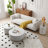 Table basse, table basse, table de salon avec base en métal Dawsen-96603975-96603978