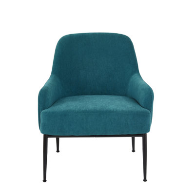 Velvet upholstery 26.77'' wide armchair