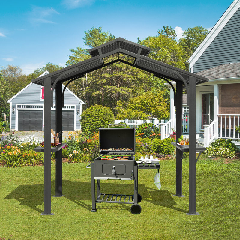 Patio Grill Gazebo, Gray