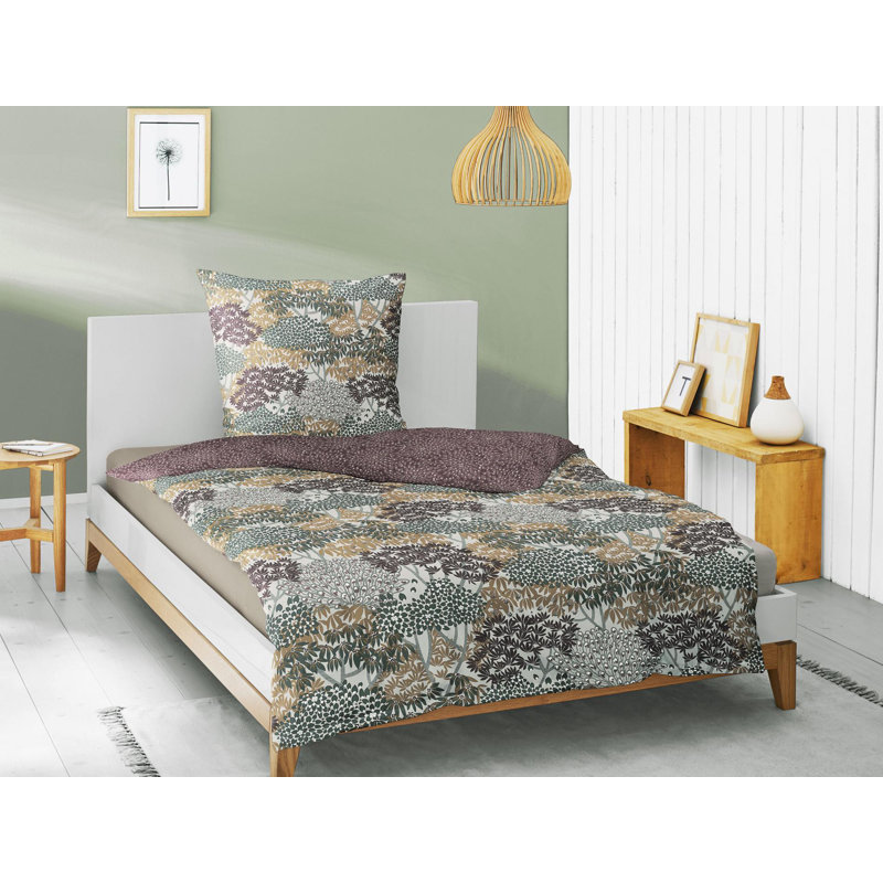 Sky 8426 Mako Satin Duvet Cover Set, 155 x 200cm - 1 Pillowcase ( 80 x 80cm), Multicolor