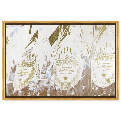 " Drinks And Spirits Champagne Bottle Showers " by Oliver Gal