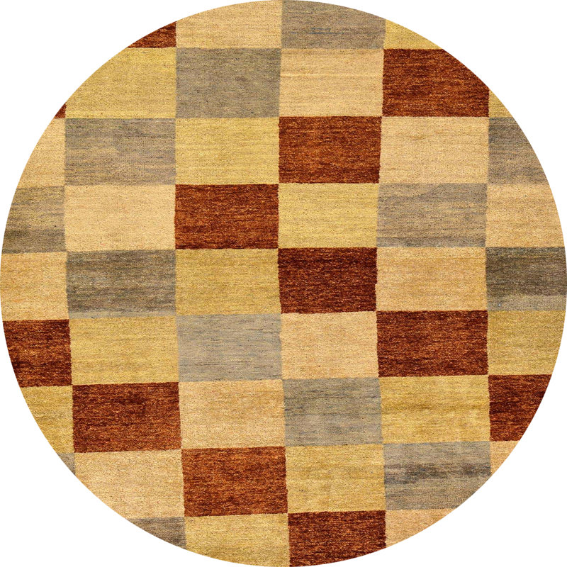 Tapis abstrait moderne 82, Rond 7 pi