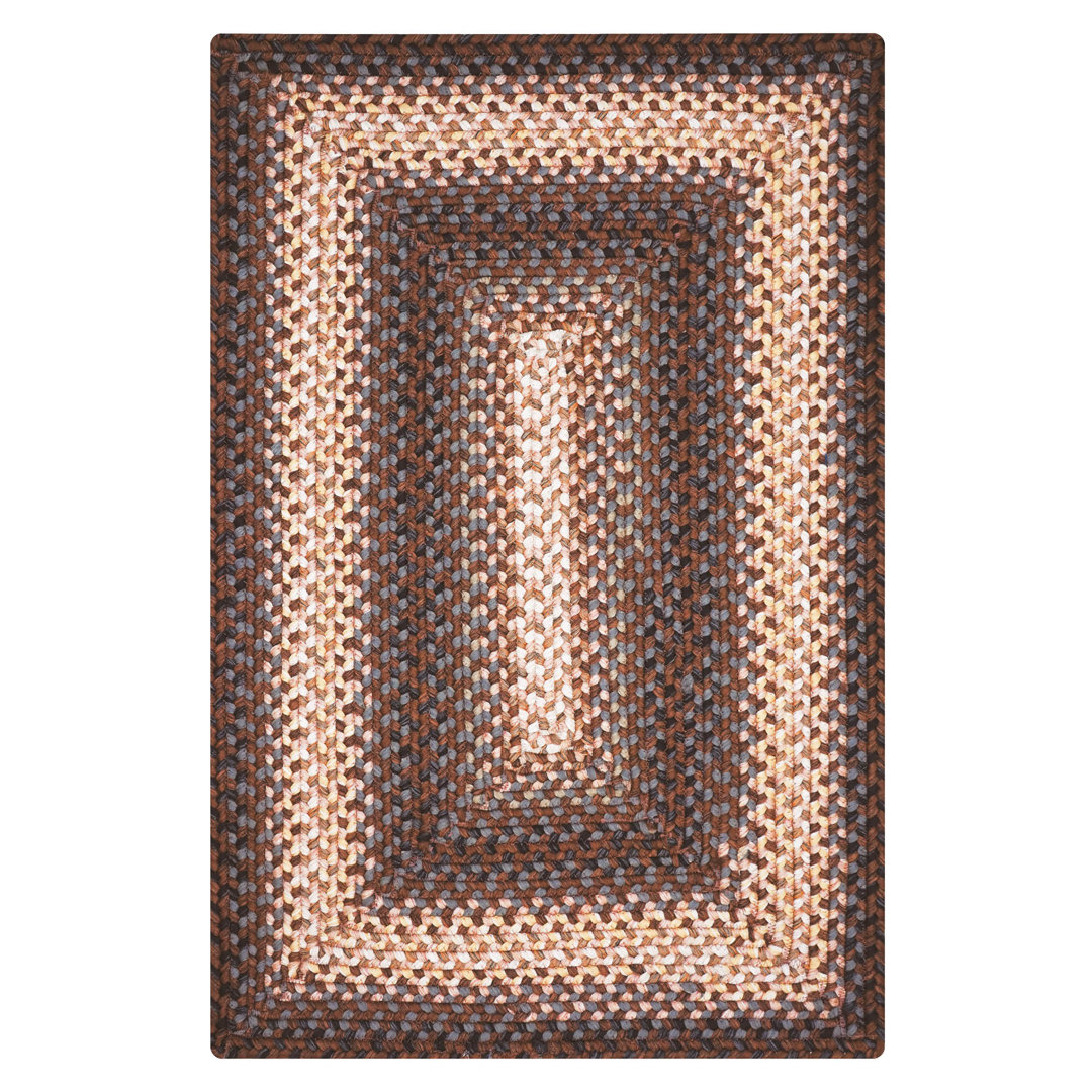  Braided Rug Washable Indoor/Outdoor Black/Brown/Tan/Gray Rug Homespice Decor Rug 