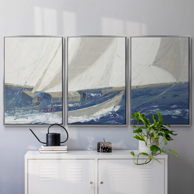 Port to port, reproduction sur toile 3 pièces
