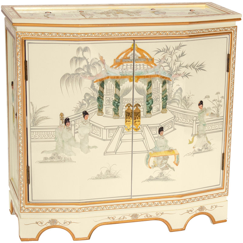 Buffet en bois d'orme de 32 po de large Abiel