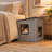 Sloped‑Roof Pet House, Antarctic Gray & Black