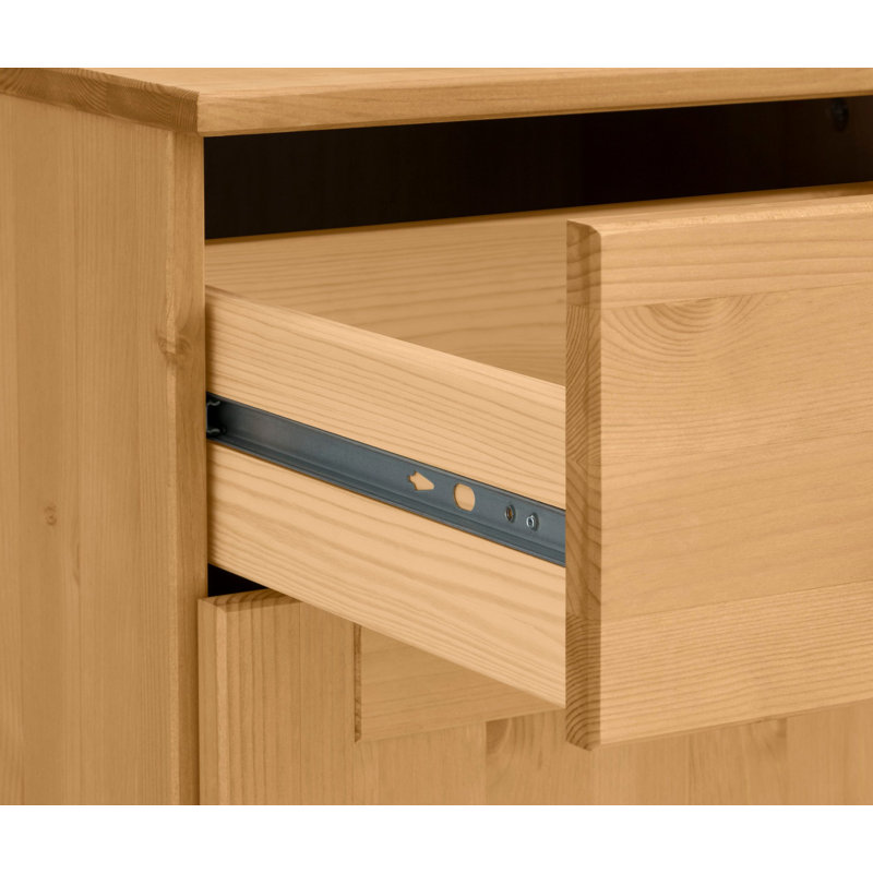 Flintwood 85cm Solid Wood Sideboard, Stain Wax