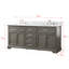 Currahee Free-standing Double Bathroom Vanity with Engineered Stone Top-2099547473